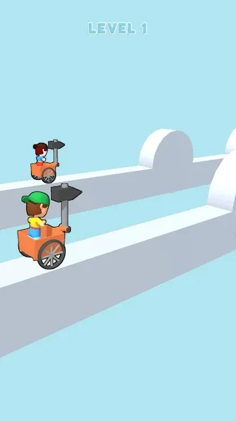 Hammer Race 3D — скриншот 1 Hammer Race 3D — скриншот 1