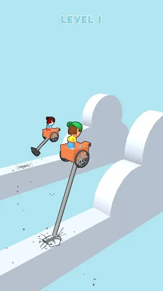 Hammer Race 3D — скриншот 2 Hammer Race 3D — скриншот 2