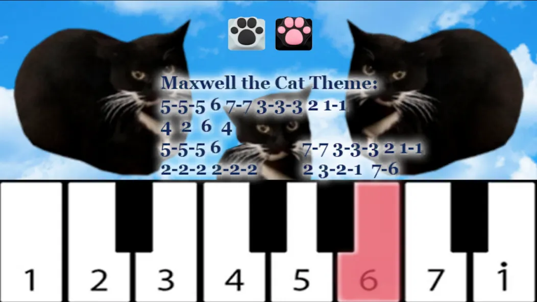 Maxwell the Cat piano — скриншот 3 Maxwell the Cat piano — скриншот 3