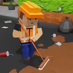 Скачать Cleaning Idle MOD на Андроид — Бесконечные деньги