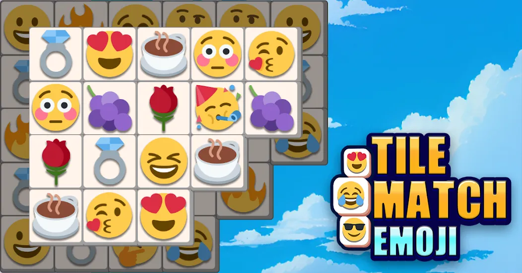 Tile Match Emoji -Triple Tile — скриншот 1 Tile Match Emoji -Triple Tile — скриншот 1