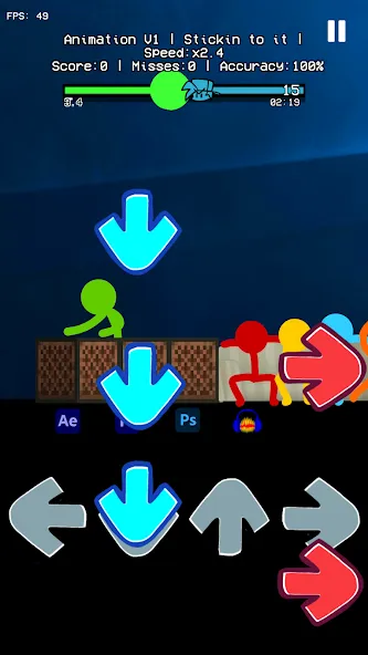 Beat Fight Stickman Full Week — скриншот 4 Beat Fight Stickman Full Week — скриншот 4