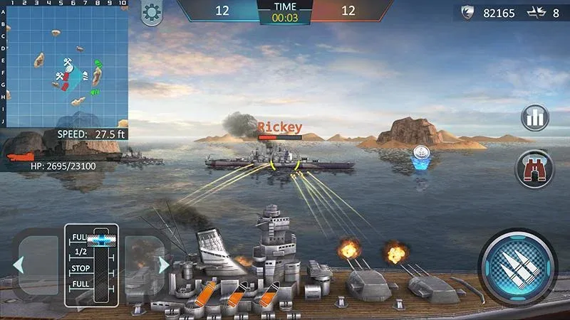 Warship Attack 3D — скриншот 1