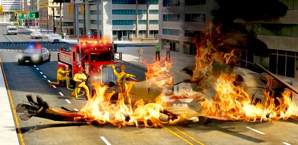 Real Firefighter 3D Simulator — скриншот 1