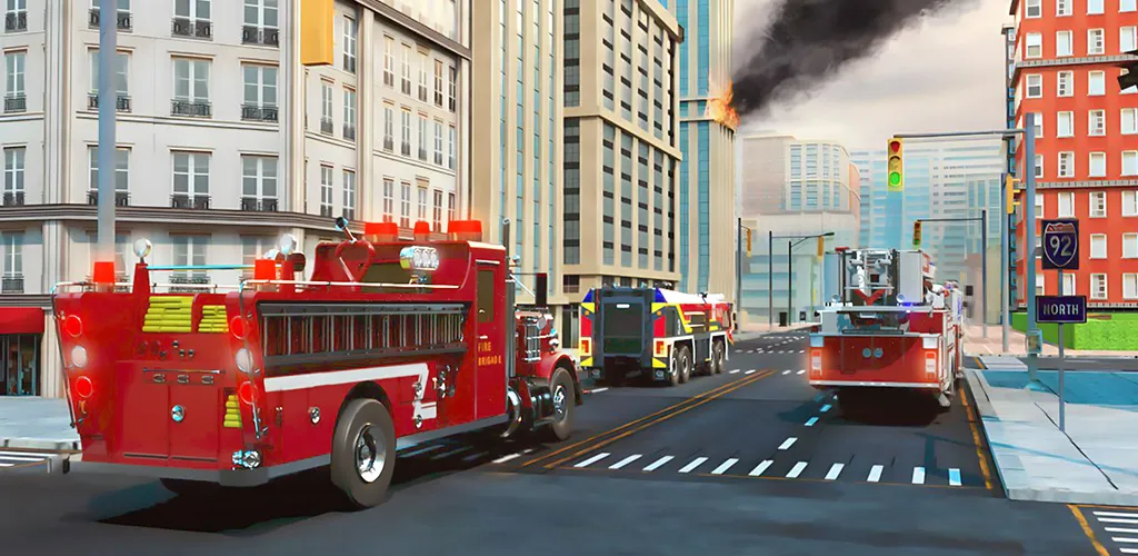 Real Firefighter 3D Simulator — скриншот 3