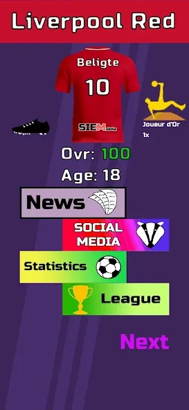 Football Career Sim — скриншот 2
