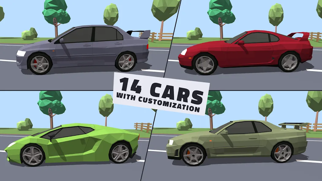 Polygon Drift: Traffic Racing — скриншот 2