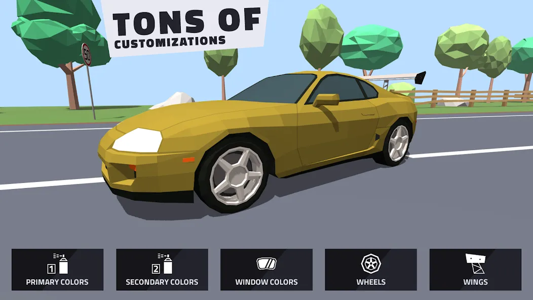 Polygon Drift: Traffic Racing — скриншот 4