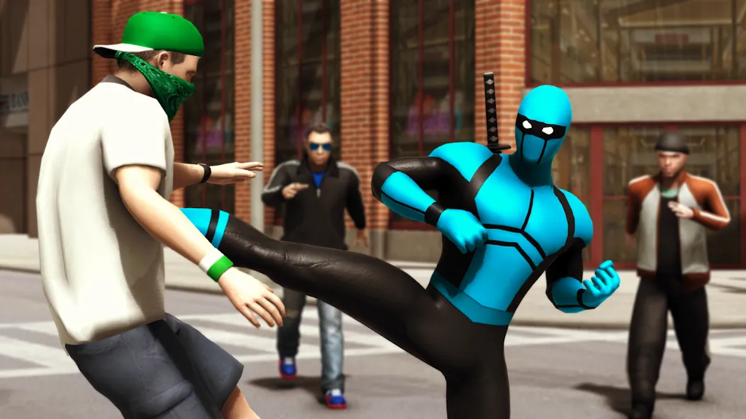 Blue Ninja : Superhero Game — скриншот 1