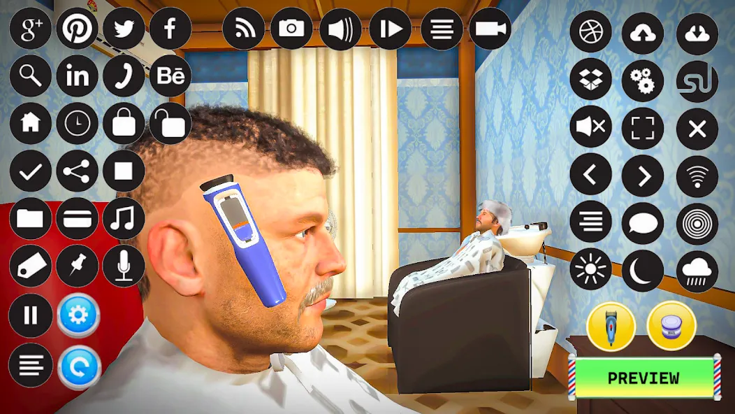 Barber Shop Hair Cut Sim Games — скриншот 2