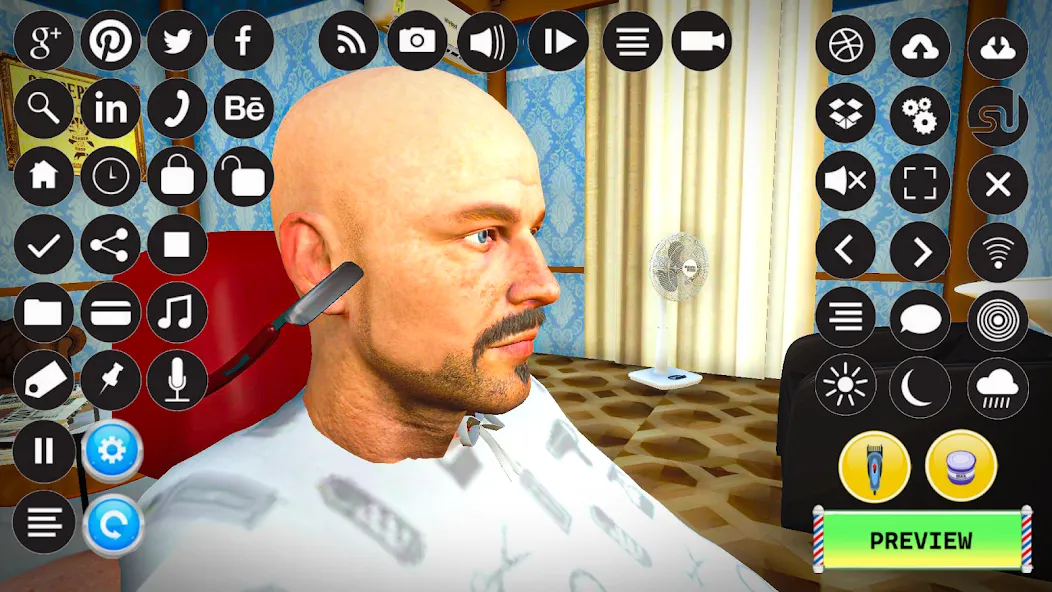 Barber Shop Hair Cut Sim Games — скриншот 4