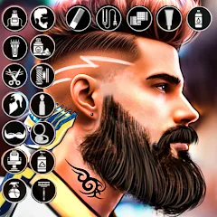 Скачать Barber Shop Hair Cut Sim Games MOD — Много денег