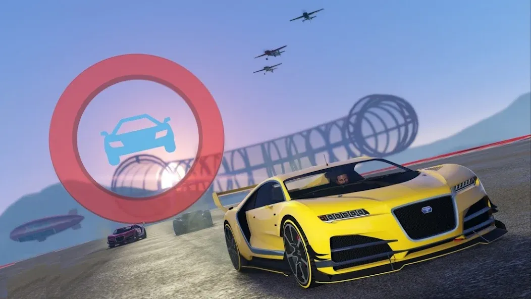 Mega Ramp Car Offline Games — скриншот 1