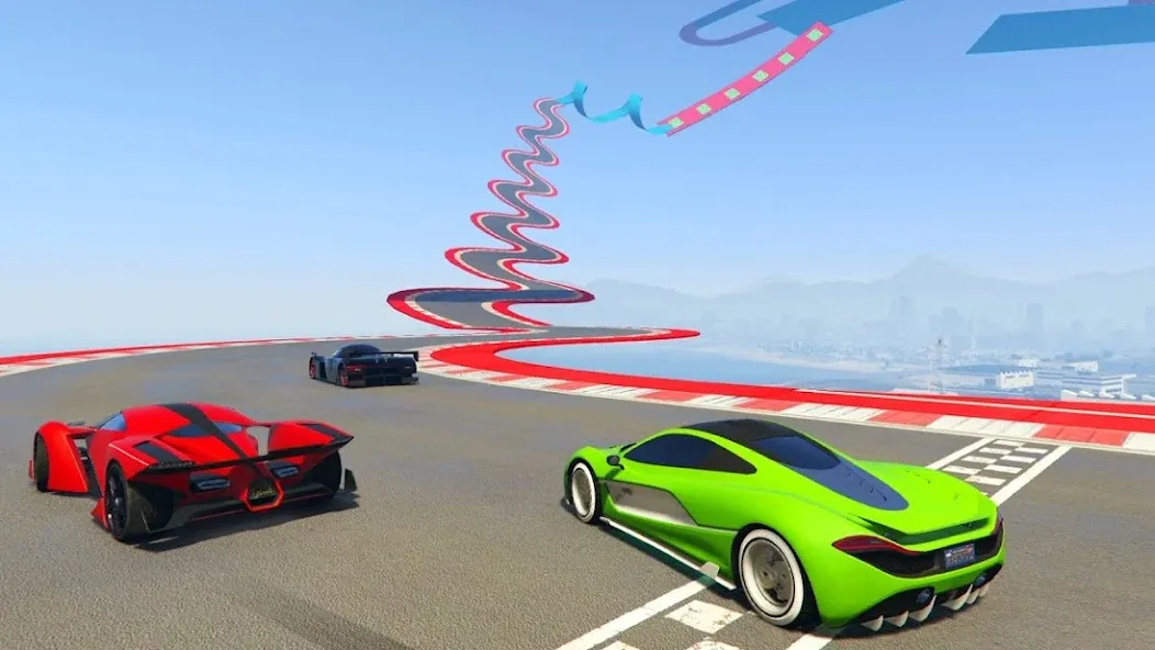 Mega Ramp Car Offline Games — скриншот 3