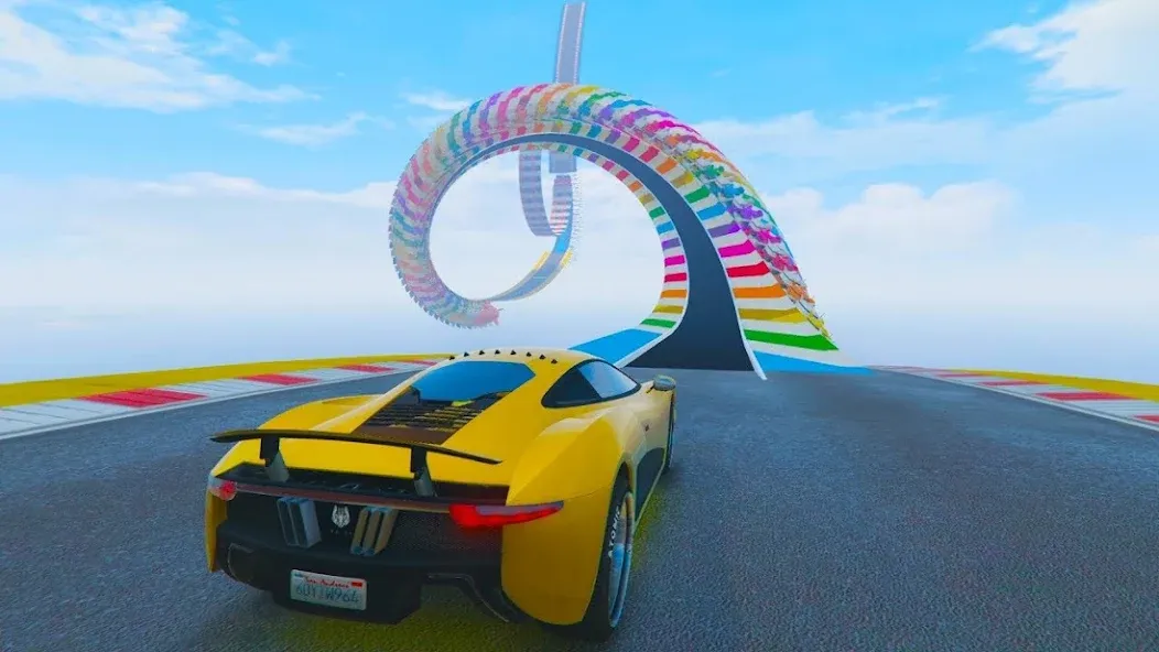 Mega Ramp Car Offline Games — скриншот 4