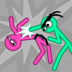 Slapstick Fighter - Fight Game — MOD APK Много денег и бесконечная выносливость