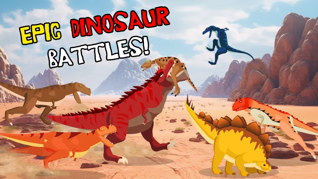 T-Rex Fights Dinosaurs — скриншот 1