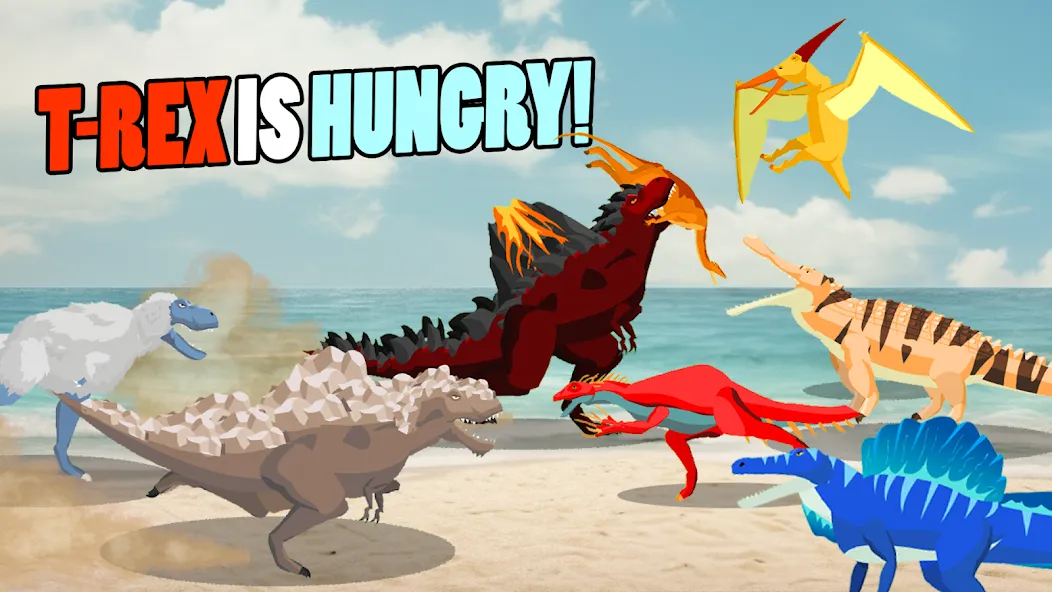 T-Rex Fights More Dinosaurs — скриншот 1 T-Rex Fights More Dinosaurs — скриншот 1