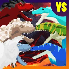 Скачать T-Rex Fights More Dinosaurs — MOD Много денег и бессмертие