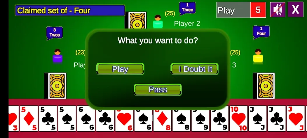 Bluff Card Game — скриншот 4