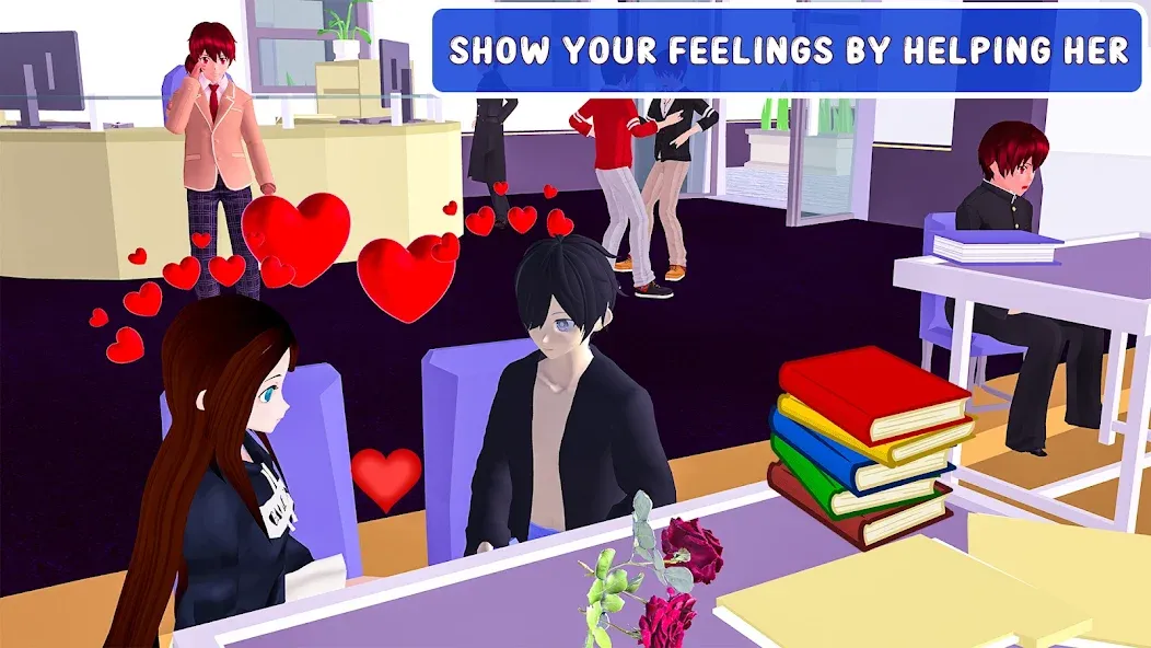 Anime High School Love Story — скриншот 2 Anime High School Love Story — скриншот 2