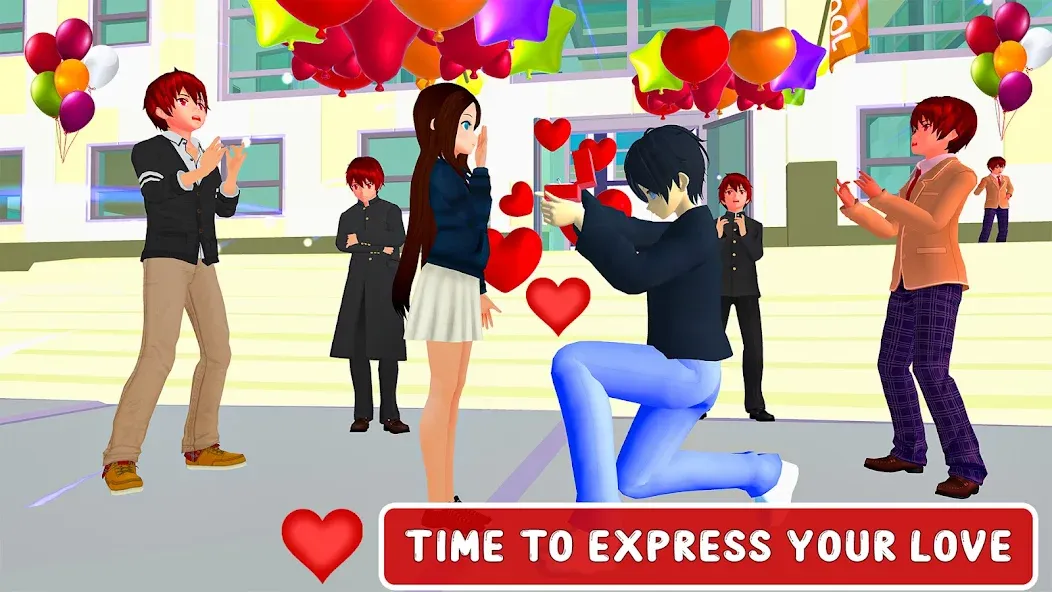 Anime High School Love Story — скриншот 5