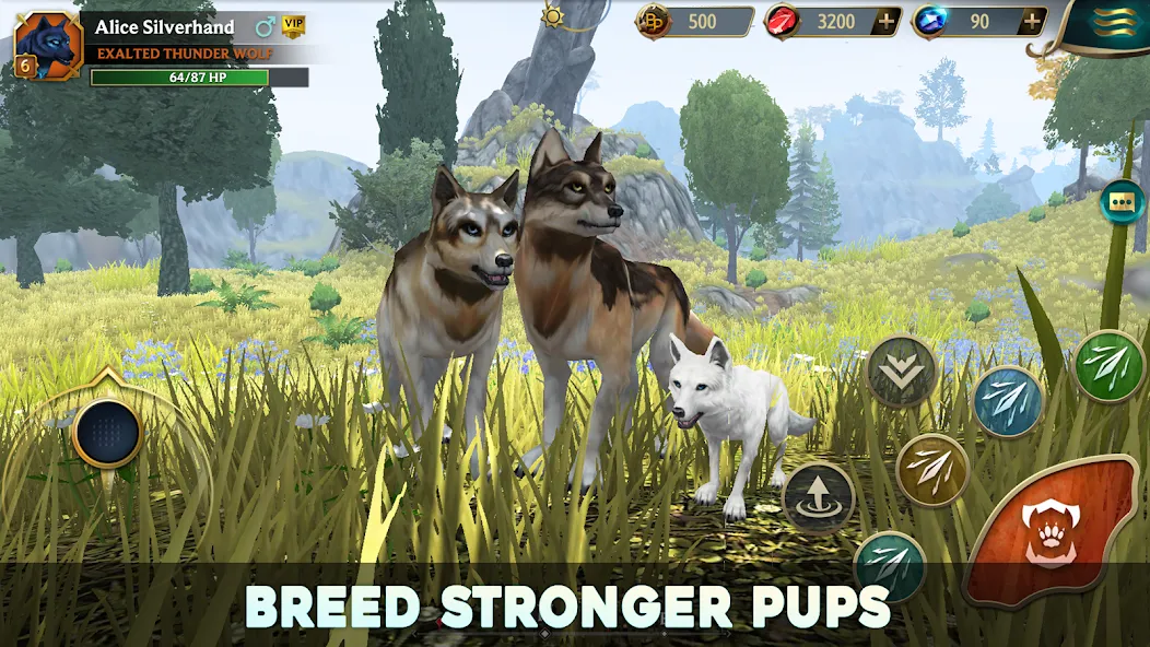 Wolf Tales - Wild Animal Sim — скриншот 1