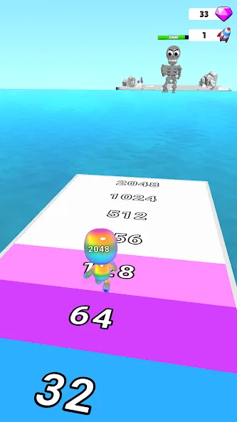 Man Runner 2048: Run and Merge — скриншот 3 Man Runner 2048: Run and Merge — скриншот 3