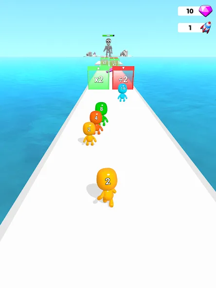 Man Runner 2048: Run and Merge — скриншот 5