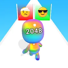 Man Runner 2048: Run and Merge — MOD APK Много денег