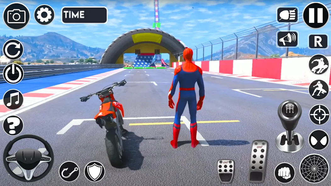 Superhero Tricky Bike Stunt — скриншот 1