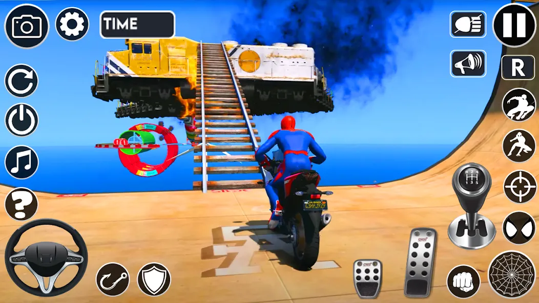 Superhero Tricky Bike Stunt — скриншот 2