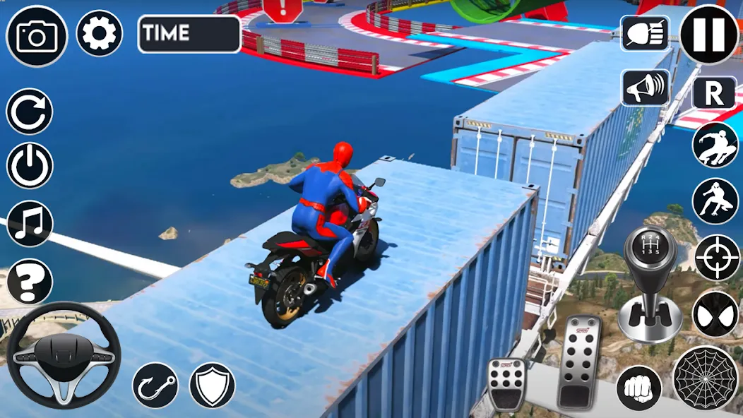Superhero Tricky Bike Stunt — скриншот 4