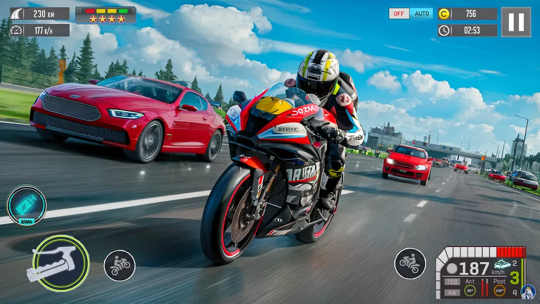 Moto Racing 3d Motorcycle Game — скриншот 1