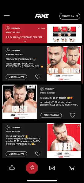 FAME MMA APP — скриншот 1