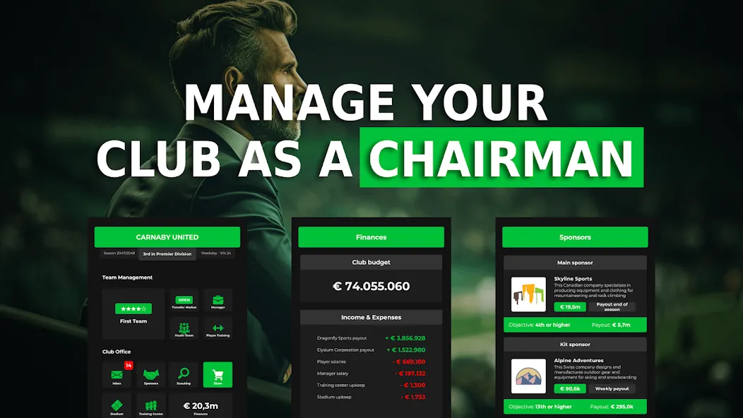 Club Boss - Soccer Game — скриншот 1 Club Boss - Soccer Game — скриншот 1