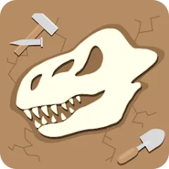 Dino Fossil Dig - Jurassic Adv — MOD Много денег
