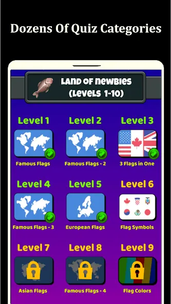 World Flags Quiz Game — скриншот 5
