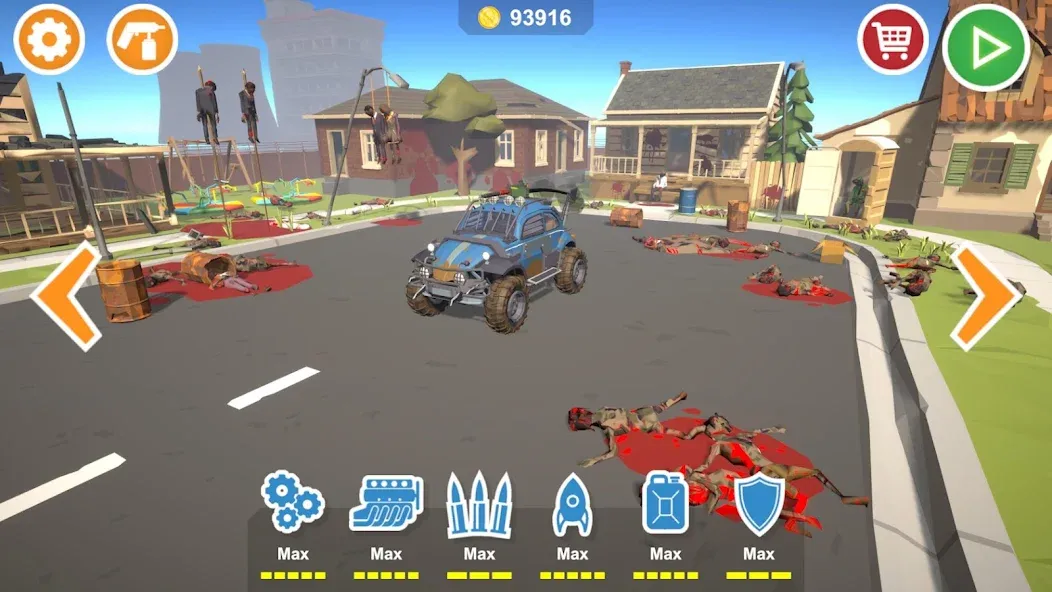 Zombie Cars Crush: Racing Die — скриншот 1