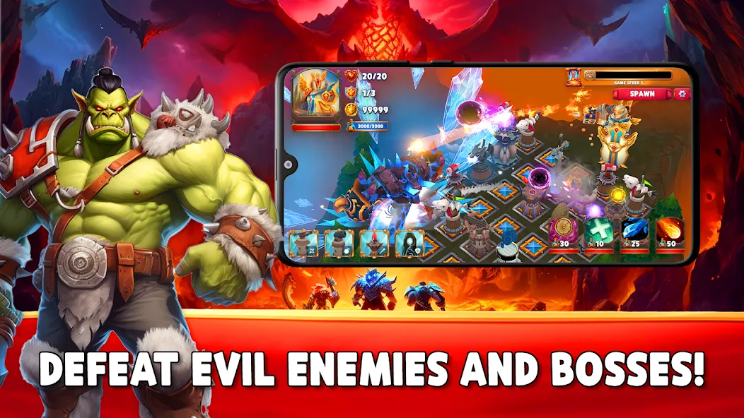 Gaiarus: TD Battles & Heroes — скриншот 2 Gaiarus: TD Battles & Heroes — скриншот 2