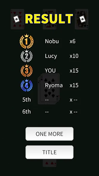 Pig tail game(Cards Game) — скриншот 3