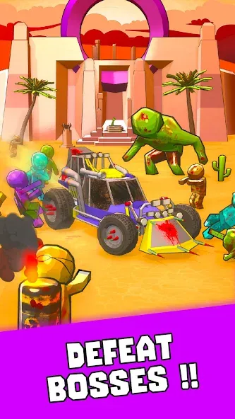 Tires &amp; Fires: Zombie Survival — скриншот 2