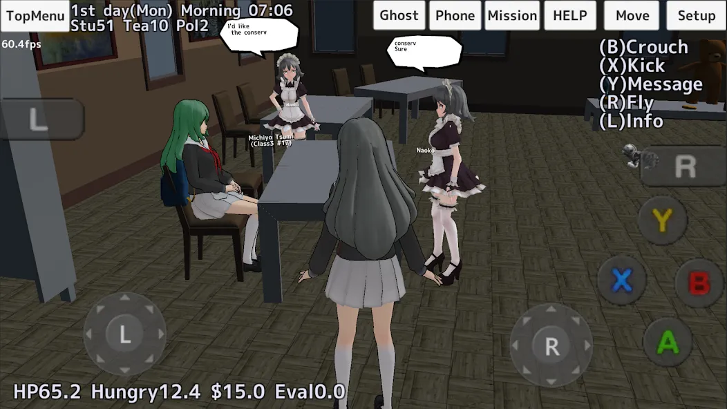 School Girls Simulator — скриншот 3