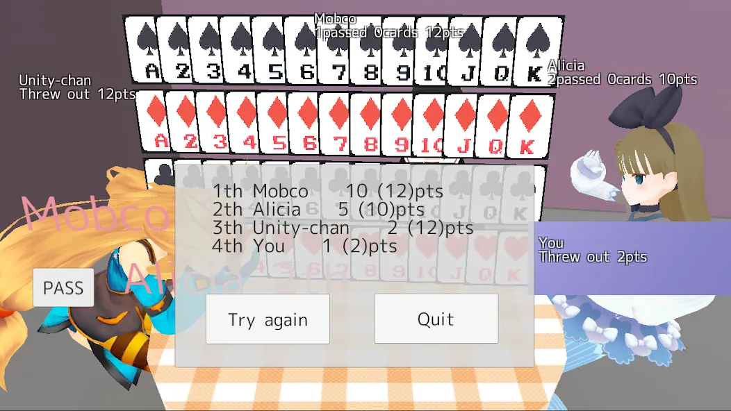 Sevens card game — скриншот 4 Sevens card game — скриншот 4