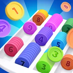 Coin Sort MOD на телефон — Много денег