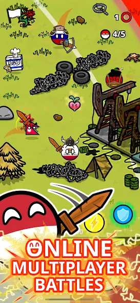 Countryball Potato Mayhem — скриншот 1