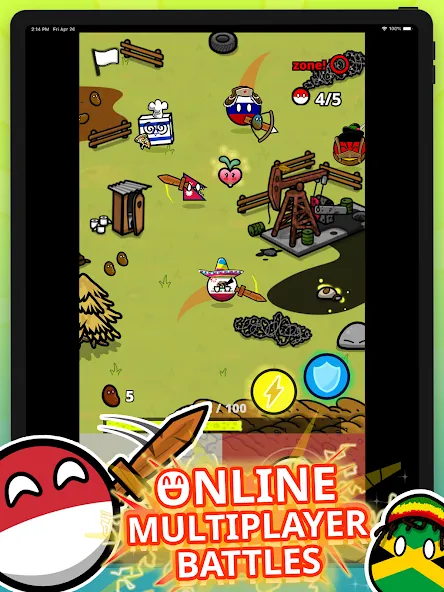 Countryball Potato Mayhem — скриншот 5