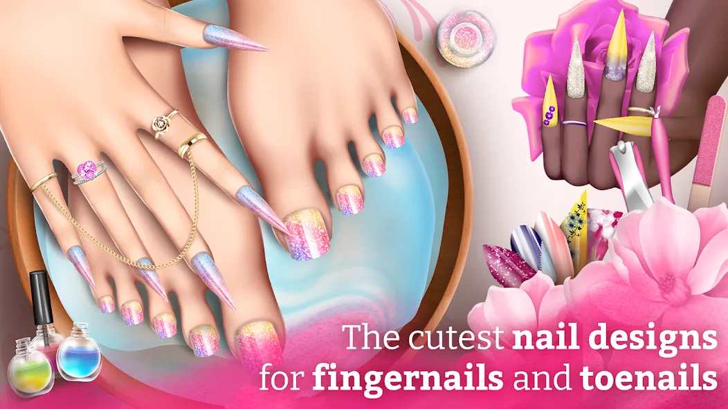 Nail Art Fashion Salon Game — скриншот 1