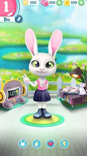 Bu Bunny - Cute pet care game — скриншот 4