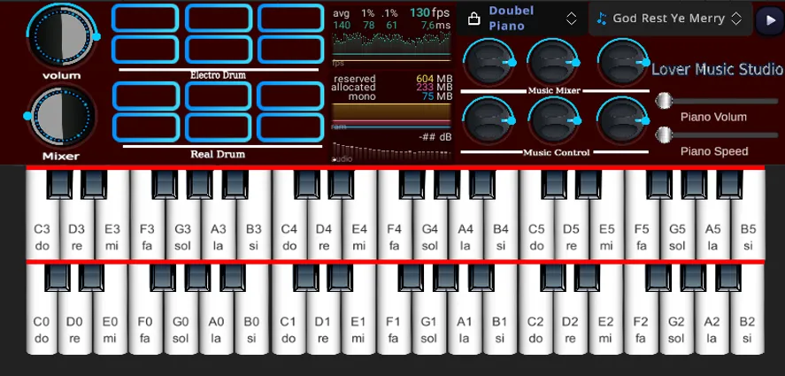 Org Piano:Real Piano Keyboard — скриншот 3 Org Piano:Real Piano Keyboard — скриншот 3